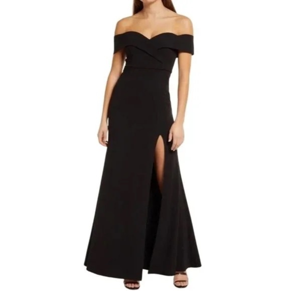 Lulus Song of Love Black Off-the-Shoulder Maxi Dress - Picture 14 of 15